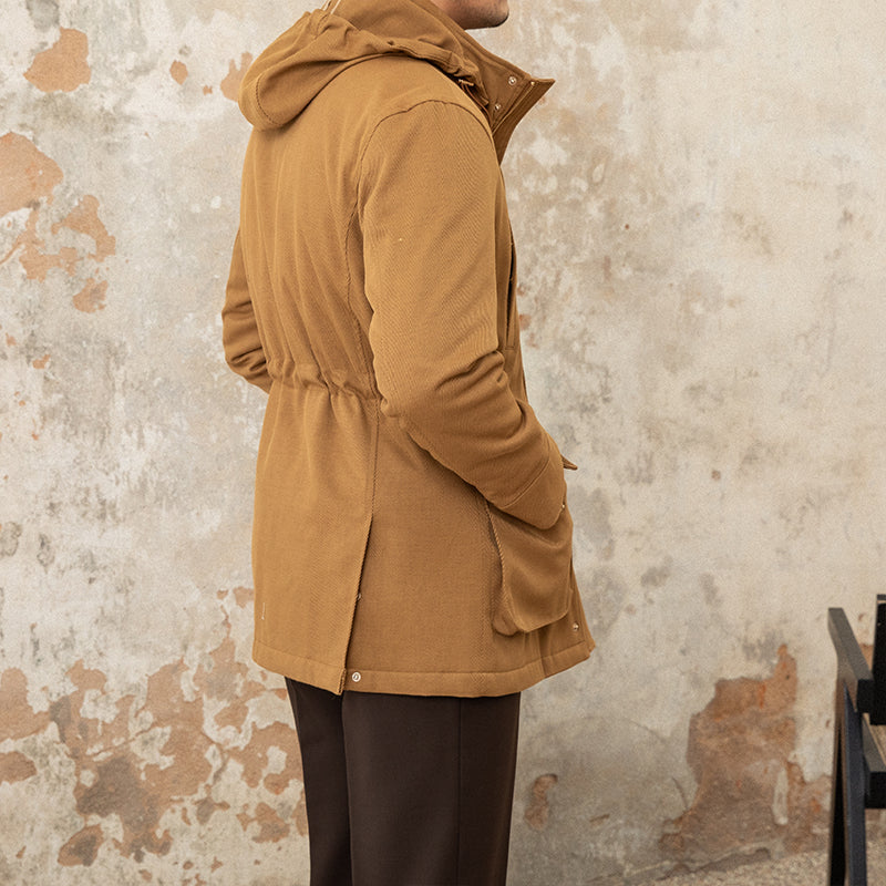 Wełniana pikowana kurtka typu car coat | Stornley