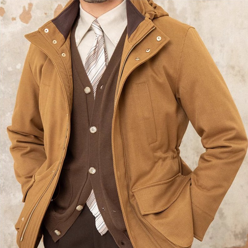 Wełniana pikowana kurtka typu car coat | Stornley